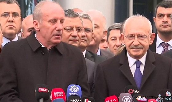 Muharrem İnce'den Kılıçdaroğlu'na: Hoş geldiniz, güle güle!