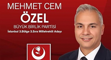 Büyük Birlik Partisi İstanbul 3 Bölge Milletveli Adayı M.Cem Özel Bayram Mesajı