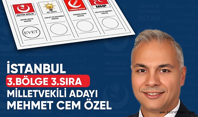 Büyük Birlik Partisi İstanbul 3 Bölge Milletveli Adayı M.Cem Özel kimdir?