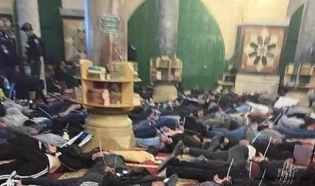İşgalci İsrail'den Mescid-i Aksa'ya baskın!