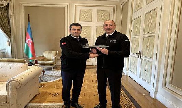 Selçuk Bayraktar, Azerbaycan Cumhurbaşkanı Aliyev'i ziyaret etti