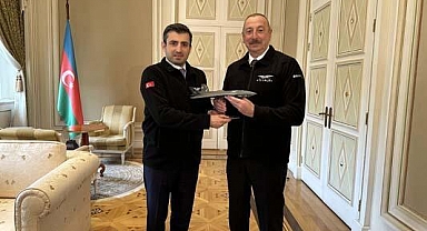 Selçuk Bayraktar, Azerbaycan Cumhurbaşkanı Aliyev'i ziyaret etti