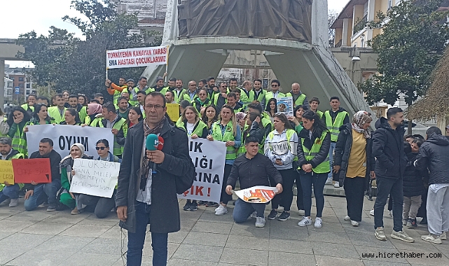 SMA'lı Mağdur Aileler;Önce Sağlık Sonra Sandık dediler.