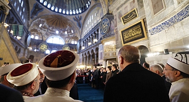 Başkan Recep Tayyip Erdoğan, Ayasofya-i Kebir Camii Şerifi’nde