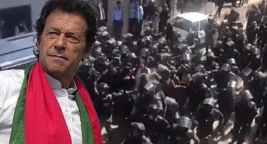 Dünya bu görüntüleri konuşuyor! Eski Pakistan Başbakanı İmran Han böyle gözaltına alındı