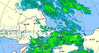 Meteoroloji radar görüntüsünü yayınlandı!