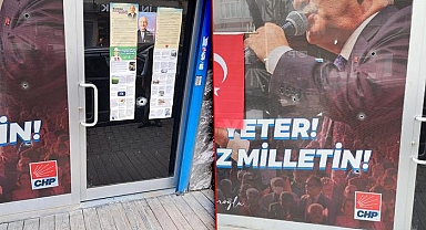 Motorla gelip ateş ettiler: CHP bürosuna gece saatlerinde silahlı saldırı! Kaymakamlıktan da açıklama geldi