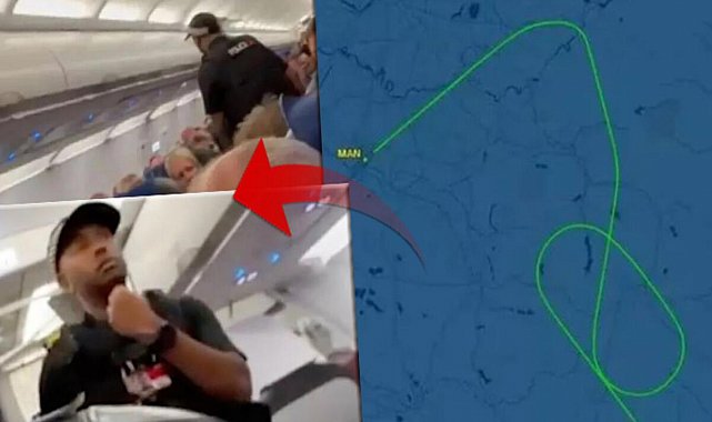 6 saatlik kaos! Yolcu kemer takmayı reddedince polis baskın düzenledi