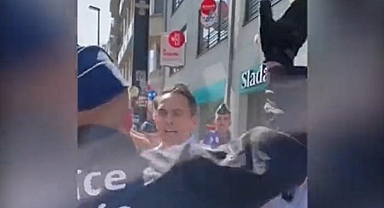 Belçika bu olayı konuşuyor! Aşırı sağ parti lideri polis tarafından tokatlandı