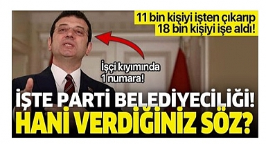 CHP'li İBB ,20 Bine Yakın İBB Çalışanını