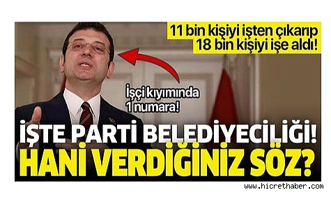 CHP'li İBB ,20 Bine Yakın İBB Çalışanını