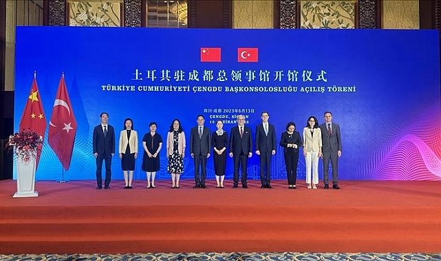 Çin'de Türkiye'nin 5. temsilciliği Çıngdu'da açıldı