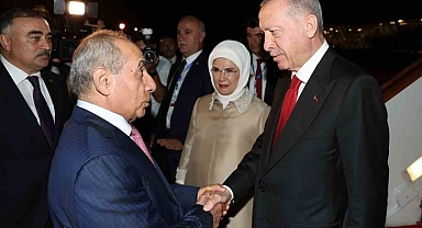 Cumhurbaşkanı Erdoğan ikinci ziyareti için Azerbaycan'da