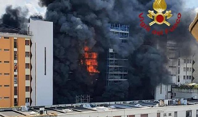 İtalya’nın başkenti Roma’da yangın: 1 ölü, 9 yaralı