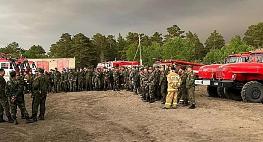 Kazakistan’daki yangın bölgesine takviye ekip ve asker gönderildi