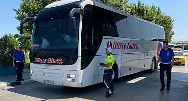 Otobüs terminallerinde bayram öncesi denetim