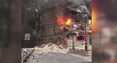 Paris'te doğal gaz patlaması! Çok sayıda yaralı var