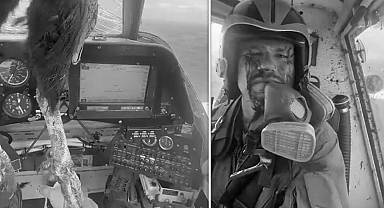 Uçağa çarpan kuş kokpite girdi, pilot kanlar içinde kaldı