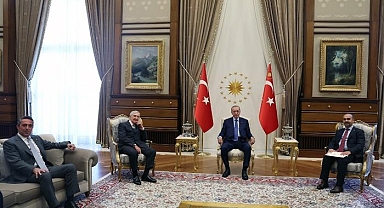 Cumhurbaşkanı Erdoğan, Rahmi Koç ve Ali Koç'u kabul etti