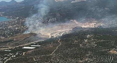 Mersin Silifke'deki makilik alanda orman yangını!