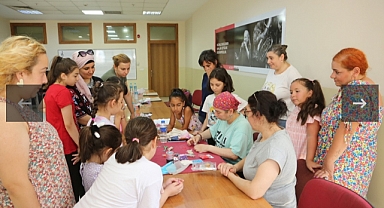 Yaz sanat atölyesi başladı.