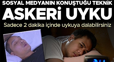 'Askeri uyku' tekniği ile sadece 2 dakikada uykuya dalabilirsiniz! Uykusuzluk çekenler dikkat...
