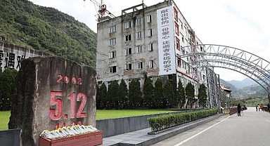 Çin deprem bölgesini açık hava müzesine çevirdi