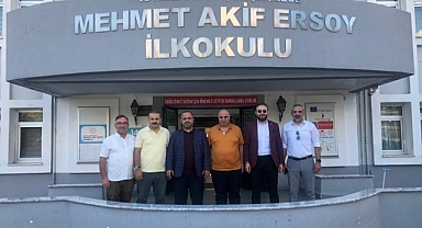 Eğitim Birsen 5 No'lu Şube Başkanı Yusuf Sabaz, İlçe Okul Müdürlerini Ziyaret Etti