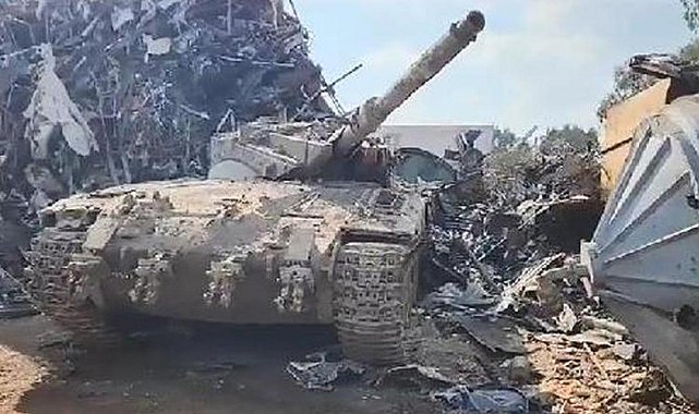 İsrail ordusundan çalınan tank, hurdalıkta bulundu