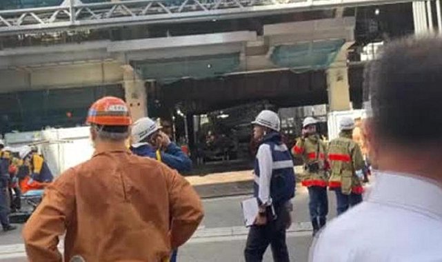 Japonya'da korkunç kaza! 15 tonluk çelik levha düştü: Ölü ve yaralılar var