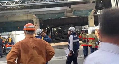 Japonya'da korkunç kaza! 15 tonluk çelik levha düştü: Ölü ve yaralılar var