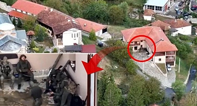 Kosova bir polisi şehit eden Sırp saldırganların görüntülerini paylaştı