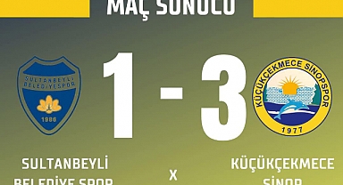 Küçükçekmece Sinopspor, Türkiye Kupası 1. tur maçında Sultanbeyli Belediyespor'u 3-1 mağlup etti.