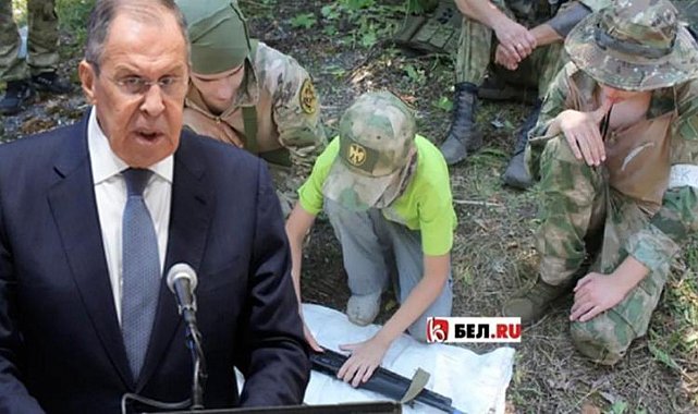 Lavrov'dan ortalığı karıştıran açıklama: ABD ile doğrudan savaştayız! Rus çocuklar savaşa hazırlanıyor...