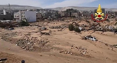 Lİbya'daki ekiplerin arama kurtarma çalışmaları sürüyor