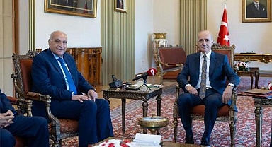 TBMM Başkanı Numan Kurtulmuş, Cezayir Dışişleri Bakanı Ahmed Attaf'ı kabul etti