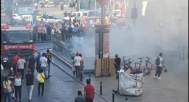 Vezneciler Metro istasyonunda yangın paniği! Her yeri duman kapladı