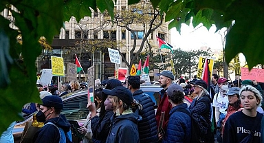 ABD’nin başkenti Washington'da Filistin'e destek eylemi