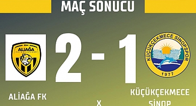 Aliağaspor, Küçükçekmece Sinopspor'u 2-1 mağlup etti.