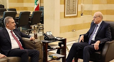 Bakan Fidan, Lübnan Başbakanı Mikati ile bir araya geldi