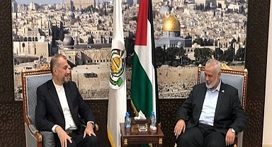 İran Dışişleri Bakanı Hüseyin Emir Abdullahiyan ve Hamas Siyasi Büro Başkanı İsmail Heniyye Arasında Görüşme