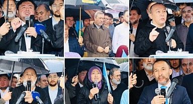 İstanbul'da Doğu Türkistanlılar, Çin İşgalinin 74. Yıldönümünde Basın Açıklaması Düzenledi