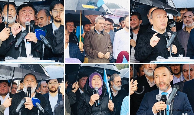 İstanbul'da Doğu Türkistanlılar, Çin İşgalinin 74. Yıldönümünde Basın Açıklaması Düzenledi