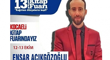 Karadeniz Ereğlili Yazar Ensar Açıkgözoğlu, Kocaeli Kitap Fuarı'nda
