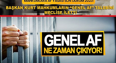 KASSAK BAŞKANI KURT MAHKUMLARIN ‘GENEL AF’ TALEBİNİ MECLİS’E İLETTİ