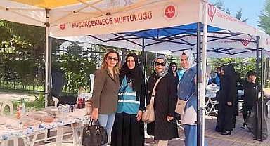 Küçükçekmece'de Filistin için kermes düzenlendi