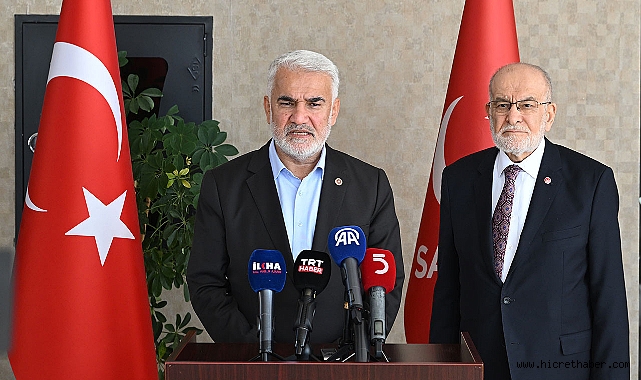 Saadet Partisi, Gelecek Partisi ve HÜDA PAR, Filistin'e destek için ortak miting yapacak