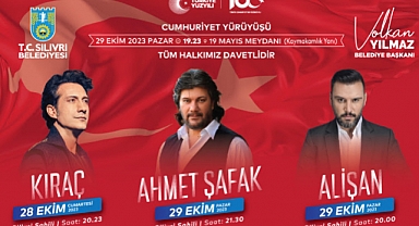 SİLİVRİ’DE DOLU DOLU CUMHURİYET COŞKUSU YAŞANIYOR