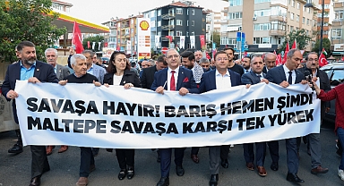 Yüzlerce Maltepeli Filistin için tek yürek