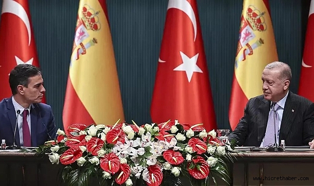 Başkan Erdoğan Pedro Sanchez ile görüştü
